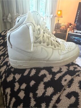 Nike All-White High-Top Men's Sneakers